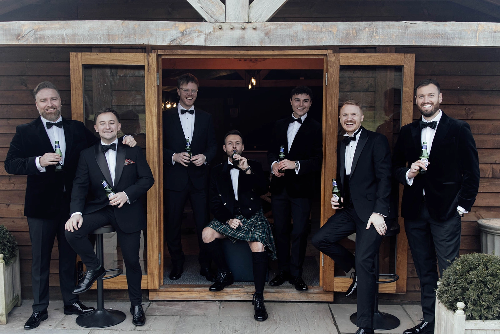 Cameron and his groomsmen